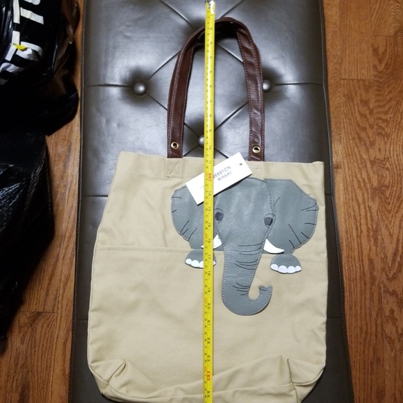 Canvas Elephant Tote - Picture 5 of 6